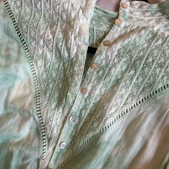 LoveShackFancy Viola Tie Dye Mini Dress Sz L NWT
